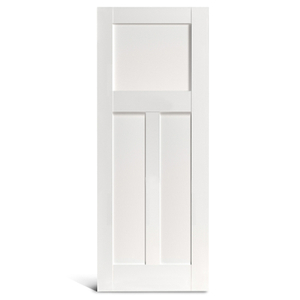 3 Flat Panel Square with Vertical PVC Shaker Door