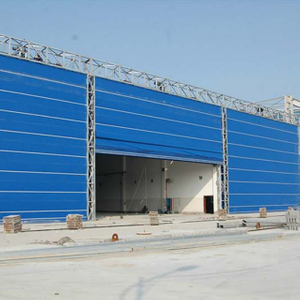 Large flexible hangar door