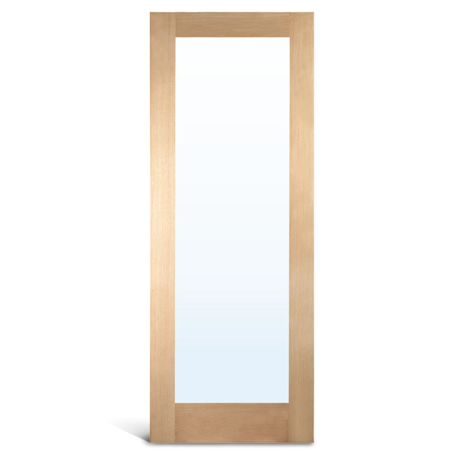 1 Lite Oak Glass French Door