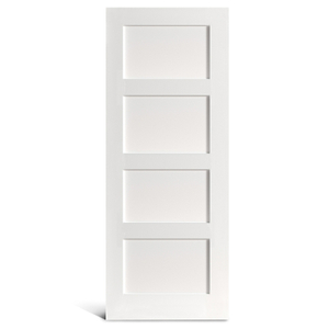 4 flat panel primed Shaker door