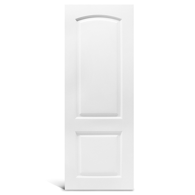 2 panel round top smooth pre-painted Molded door