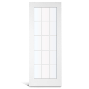 15 Lite MDF Primed Glass French Door