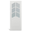 7 lite arch top glass PVC Molded door