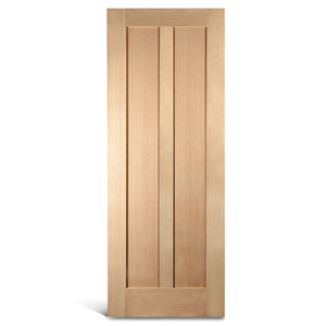 2 flat panel vertical oak Shaker door