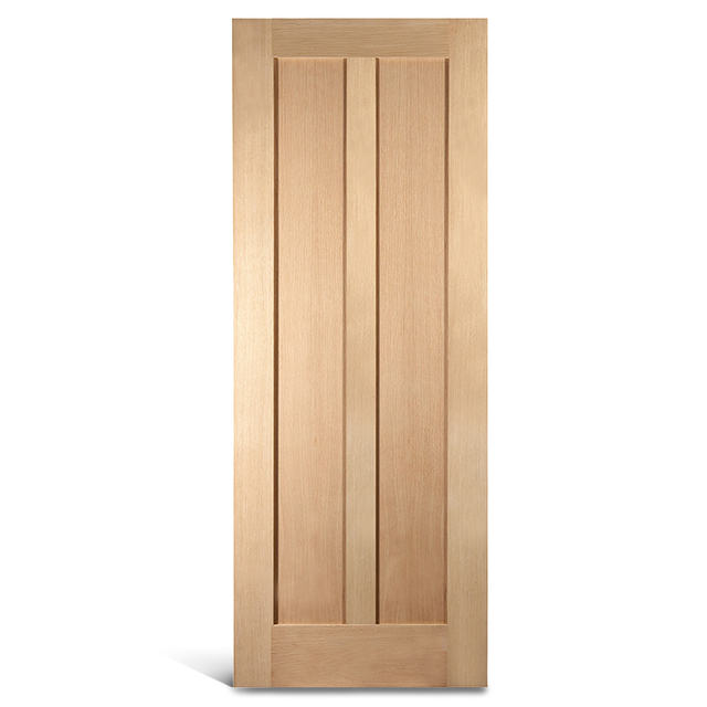 2 flat panel vertical oak Shaker door