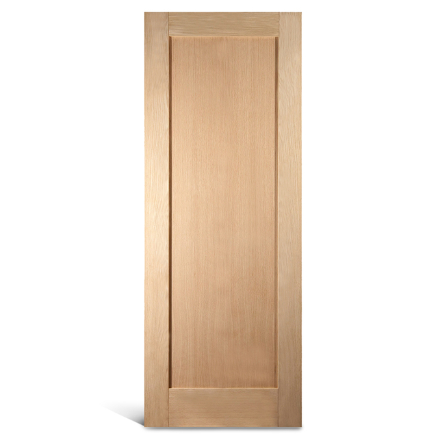 1 flat panel wood oak door
