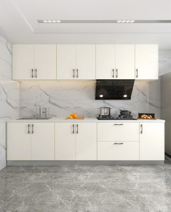 Oupai Laminated Chipboard Customised Kitchen Cabinet FSC CE Saso GOST-R Authenticate