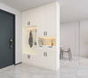 Oupai Laminated Chipboard Customised Kitchen Cabinet FSC CE Saso GOST-R Authenticate